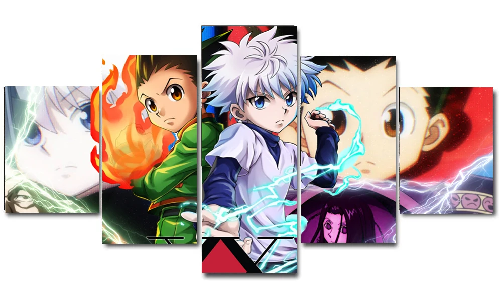 Killua X Gon оригинальный дизайн Hunter Аниме цифровой художественный постер для декора