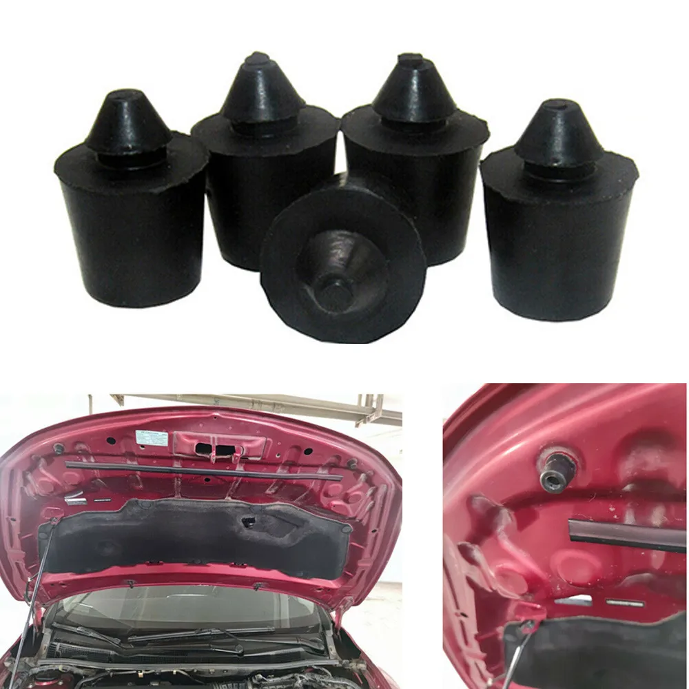 

5 шт. Автомобильный капот, Бампер протектор капота резиновый буфер черный резиновый бампер фиксирующие зажимы для капота для Nissan