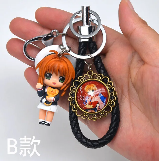 Card captor Брелок «Сакура» ключ очаровательный кулон для сумки Цепочка-подвеска брелок палочки