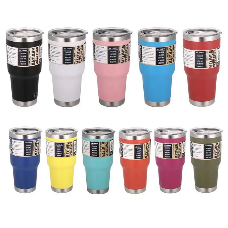 

Stainless Steel 304 Car Thermos Belly Cup 30oz Coffee Beer Mug Water Cup Tumbler Travel Car Mug Colorful Vacuum Flask