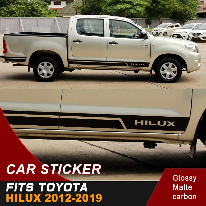 Графическая виниловая наклейка крутая Боковая дверь полоса Наклейка для Toyota hilux