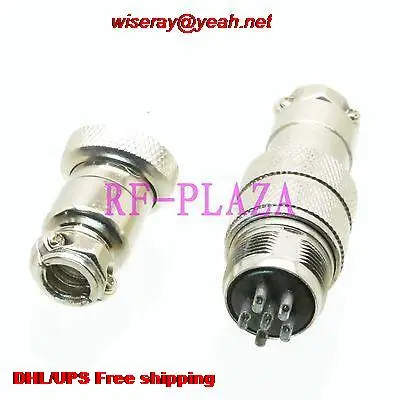 

DHL/EMS 50pcs Aviation Plug M20 20mm 6pin male and female for Panel Chassis Metal-A6