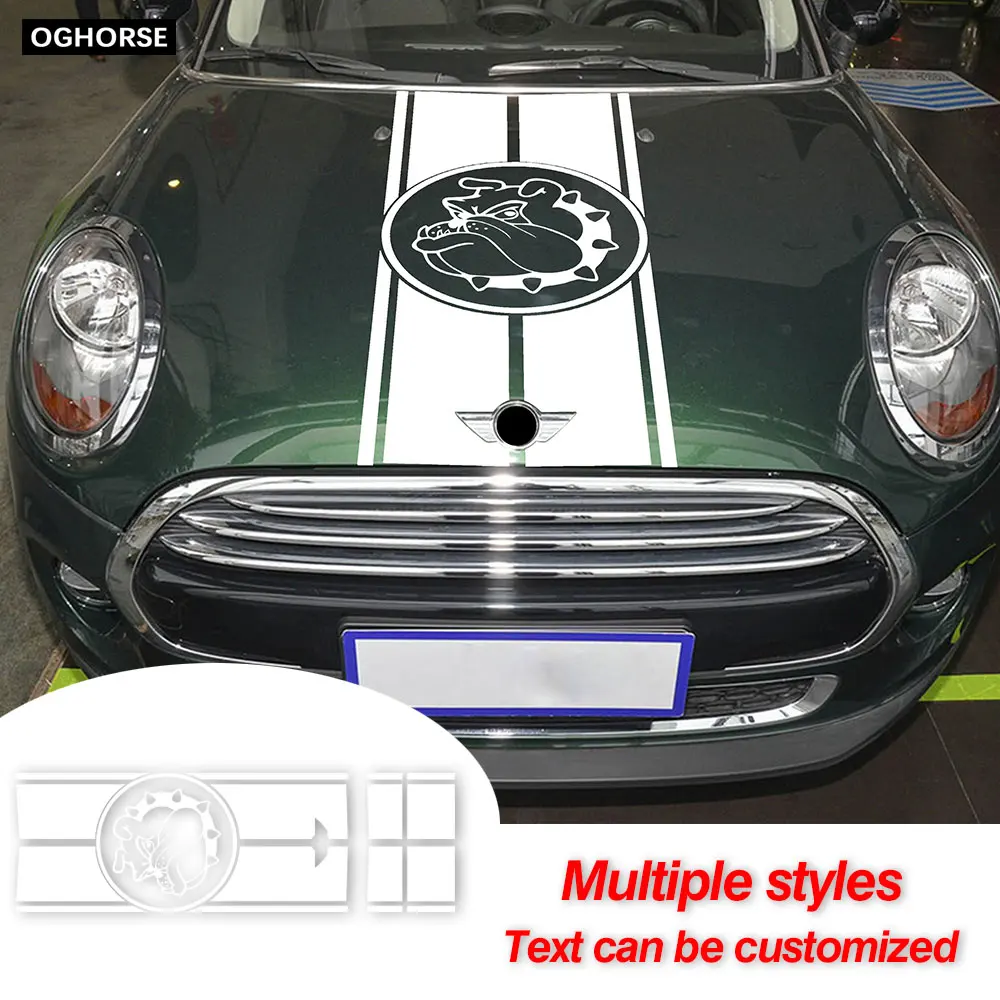 Car Hood Bonnet Decal Engine Cover Rear Trunk Body Stickers For MINI Cooper S R56 Clubman R55 Accessories | Автомобили и