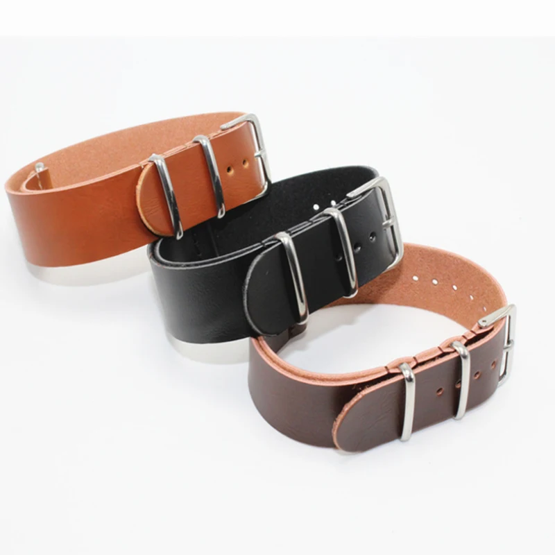 Men Women Fake Leather Watch Strap Artificial Leather Straps 18/20/ 22/24mm Black Brown Watch Bands Watch Bracelet Accessories