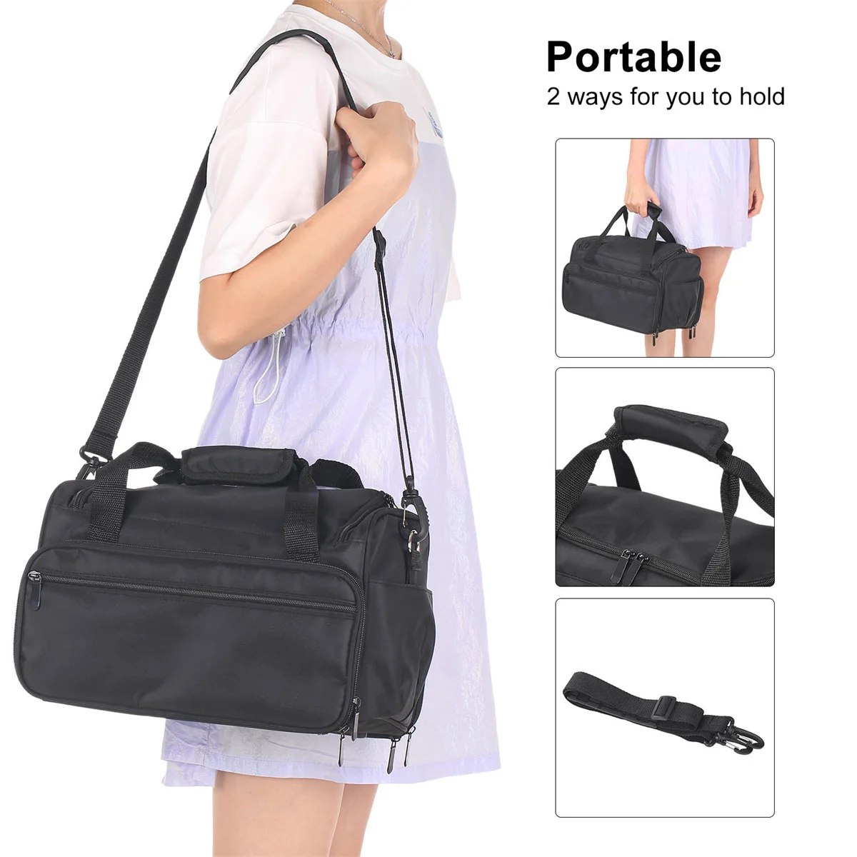 

Multifunctional Hairdressing Storage Bag Salon Beauty Makeup Tool Case Large Capacity Barber Hair Stylist Organizer