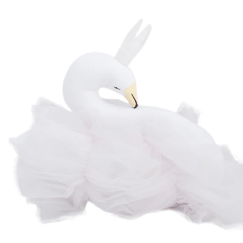 Детская подушка Лебедь Корона марлевая Подушка для ребенка сопроводительная