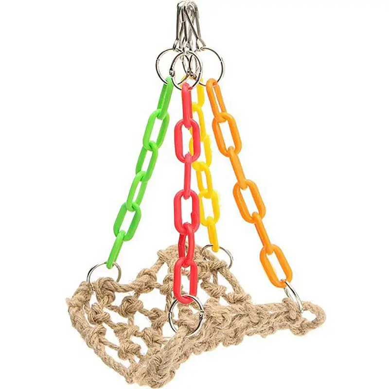 

Dorakitten 1pc Small Pet Hanging Toy Bird Chew Toy Parrot Parakeet Budgie Cockatiel Cage Hammock Swing Toy Bird Nest Hanging Bed