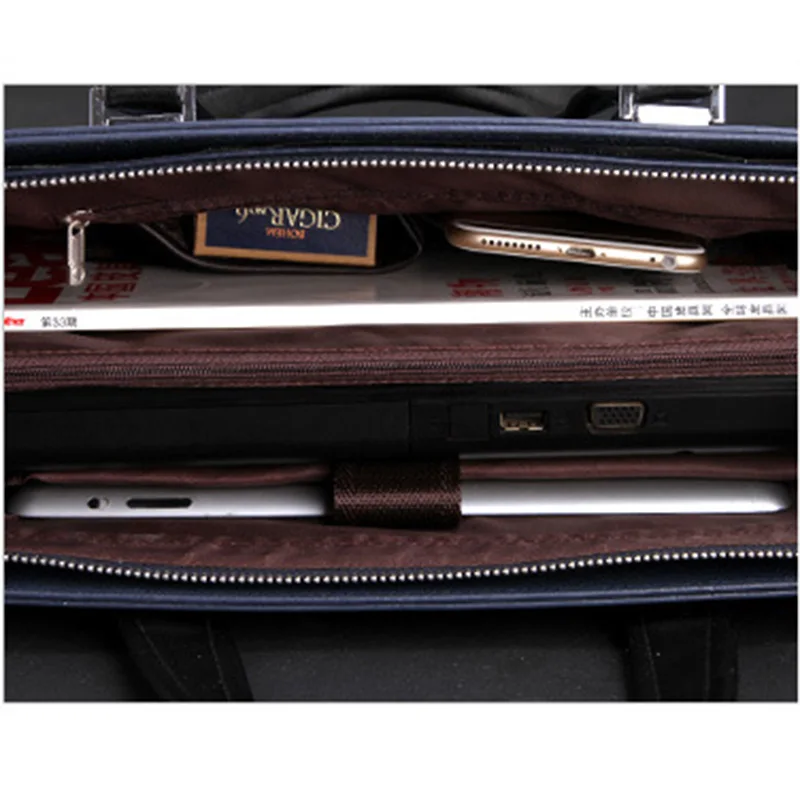 

2021 Men's Business bag Brifecase pu Leather Laptop Bags Large Capacity Business Brifecase for Businessmen Handbag Bags
