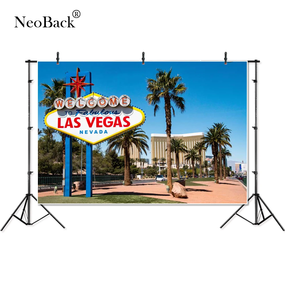 

Nitree City View Vegas знак Пальма вид фона для фотосъемки башни фотографии фоны для фотостудии P4043
