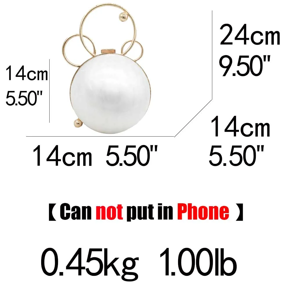 

Boutique De FGG Round Ball Women Mini Acrylic Clutch Purse Metal Handle Wristlet Totes Handbag Fashion Shoulder Crossbody Bag