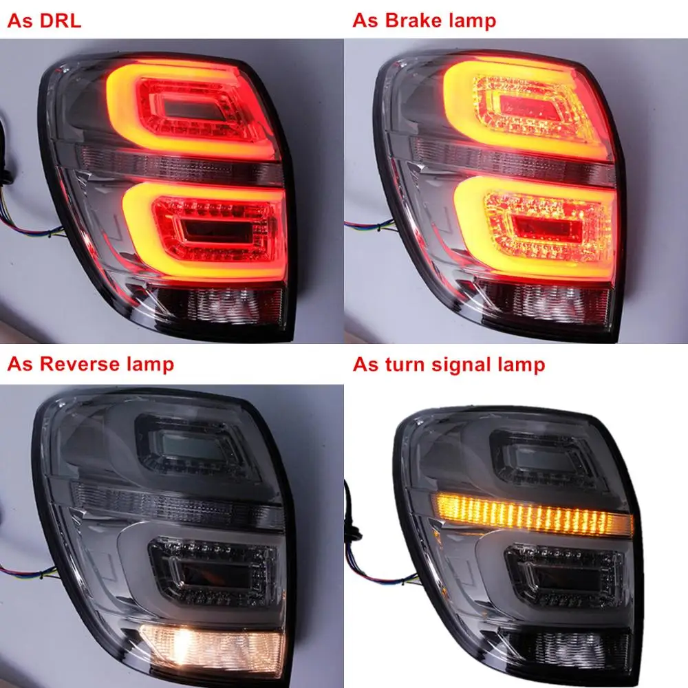 Для Chevrolet Captiva 2008 2017 красный/дымчатый Автомобильный светодиодный задний
