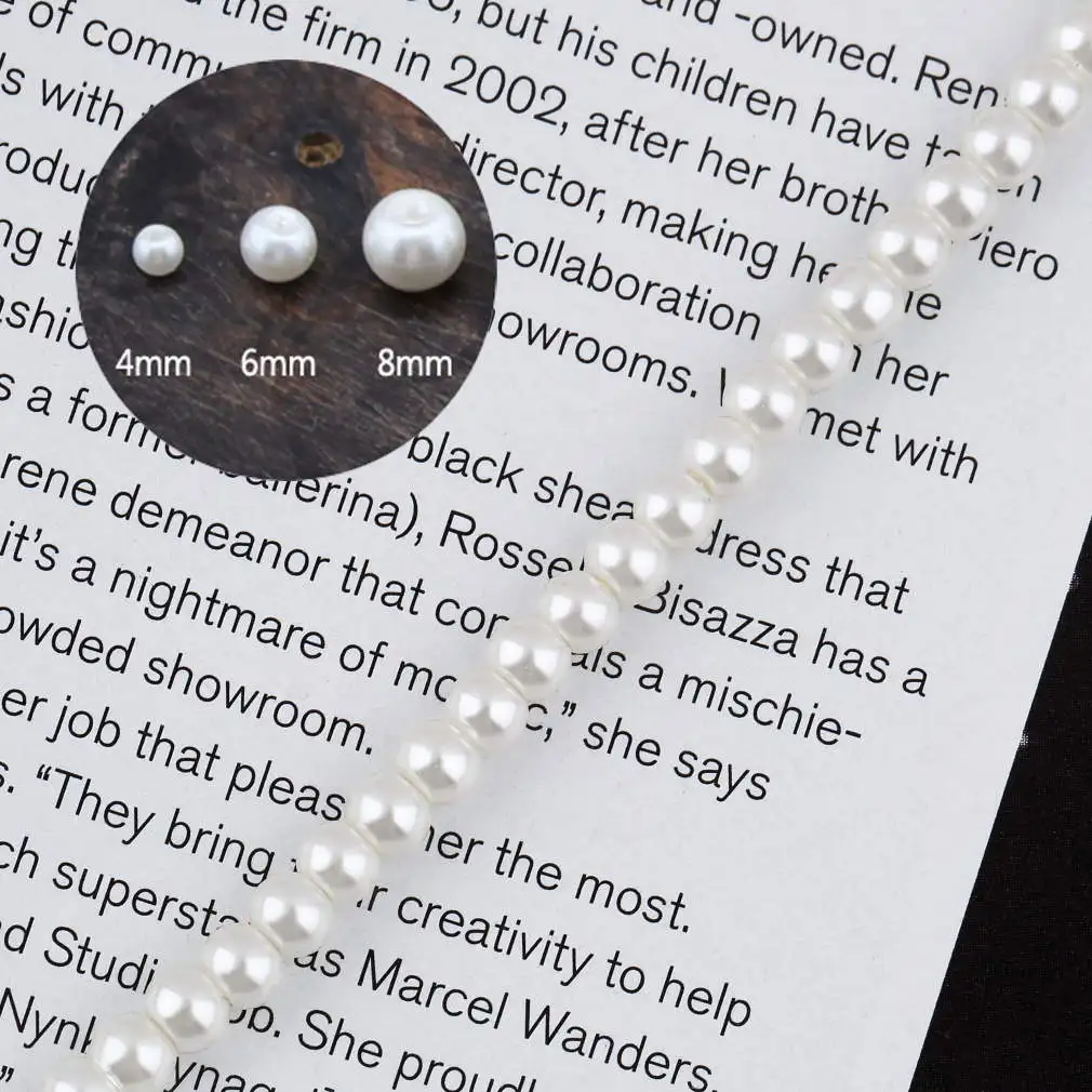 

4mm/6mm/8mm Loose Round Beads Charms pendants DIY crafts bracelets DIY Making Jewelry Beads for Handmade Necklace Bracelet