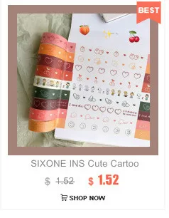 SIXONE 4 комплекта Мультяшные персонажи васи лента щенок изгой собака руководство декоративные ленты Kawaii DIY Материал стикер канцелярские принадлежности