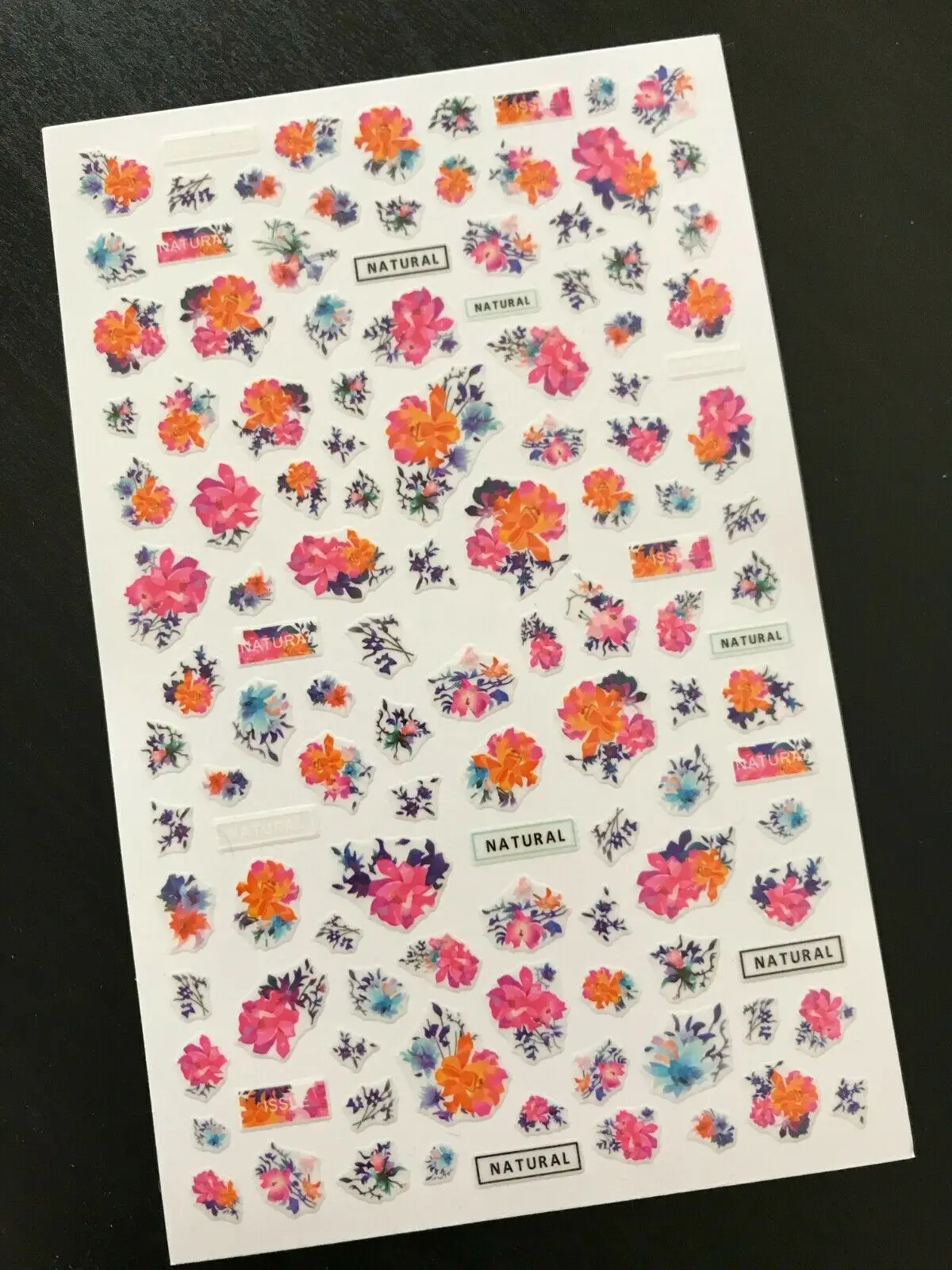 

Nail Art Decal Stickers Flowers Leaves Ultra Thin Self Adhesive Nail Art AU