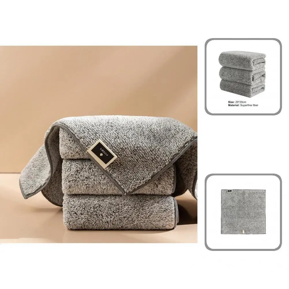 

Удобные на ощупь 3 шт. полезные многофункциональные полотенца для посуды утолщенная кухонная тряпка Абсорбирующая для бара