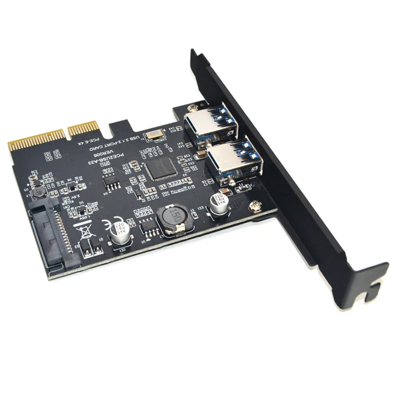 Добавьте на карты суперскоростные 10 Гбит/с USB 3 1 2 порта PCI E экспресс карта 15pin SATA