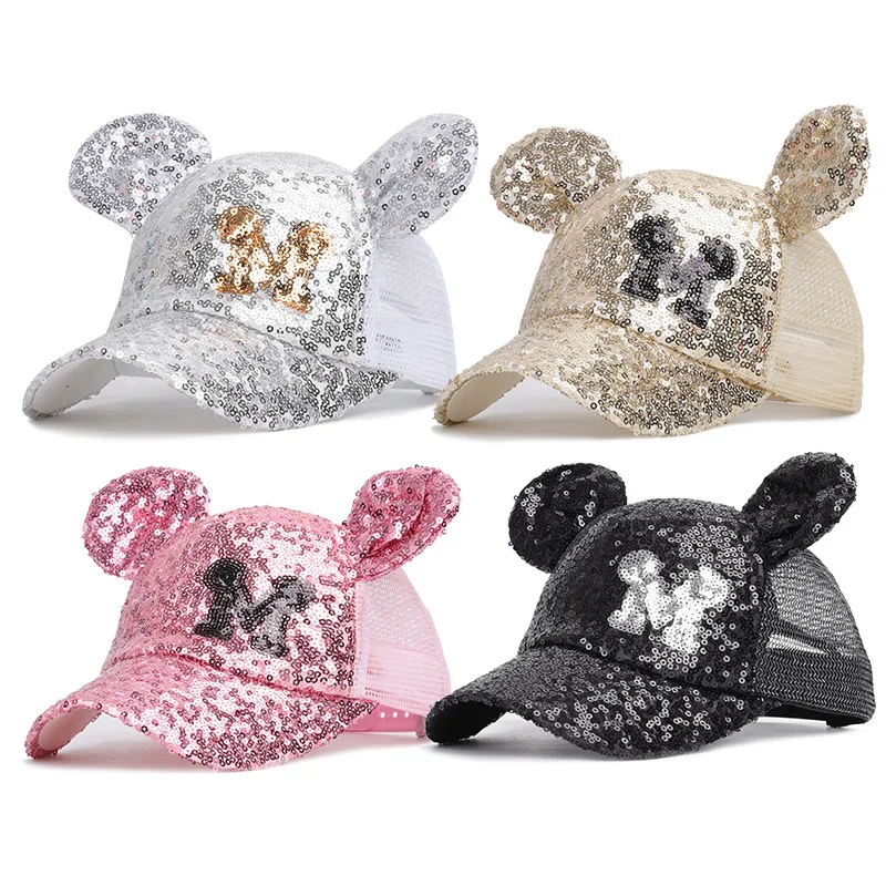 Детская кепка с мультяшным рисунком бейсбольная Минни летняя детская шапка для