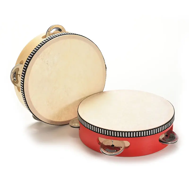 

Musical Beat Instrument Hand Drum Childrens Kids Musical Wooden Drum Rattles Educational Toy