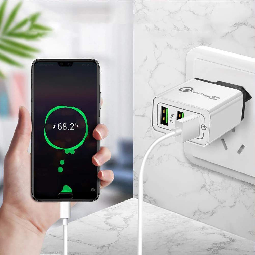 New Safety Practical Efficient Mobile Phone Charger Fast Charge Multi-Port 5V9V12V Smart Charging Head Widely Applicable | Электроника