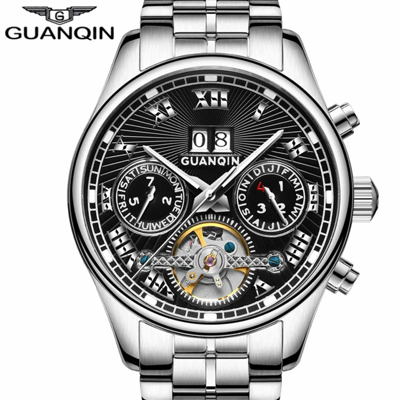

2020 Guanqin GJ16042 Luxury brand men 's automatic frame mechanical watch fashion classic sapphire watch light and waterproof