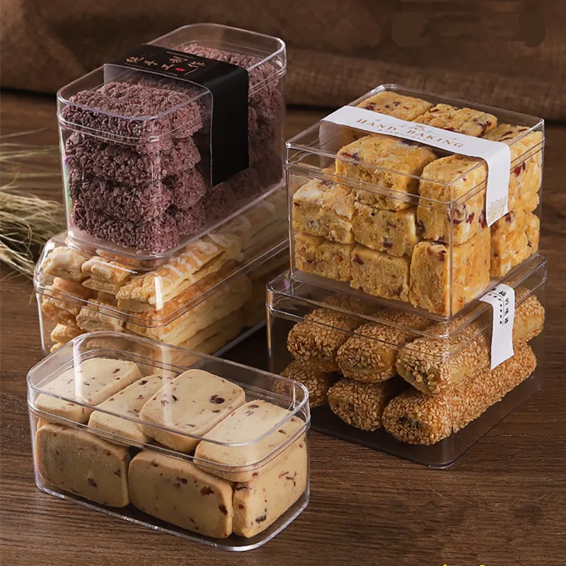 

10pcs High quality transparent hard plastic packaging boxes varies shape cake mousse pastry cups baking DIY dessert cup with lid