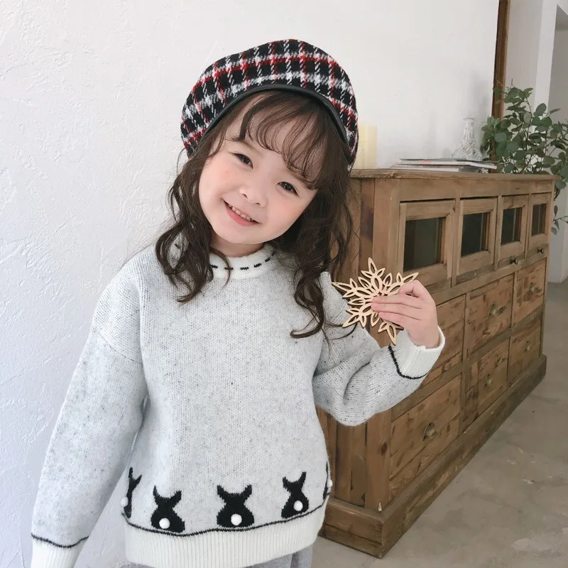 Детская одежда в Корейском стиле Детский свитер Новинка Зима 2019 мужские и женские пуловеры утепленный свитер Повседневные свитера для маль... от AliExpress RU&CIS NEW