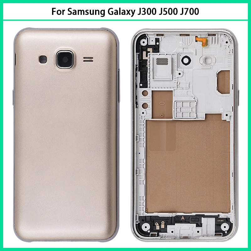 Новинка для Samsung Galaxy J3 J5 J7 2015 J300 J500 J700 пластиковая батарея задняя крышка дверь +