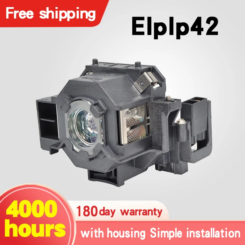 Бесплатная доставка лампочка для проектора с корпусом ELPLP42 V13H010L42 8EMP 822 Φ|Лампы