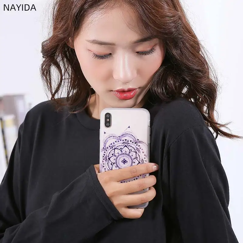 Мягкий силиконовый чехол для Xiaomi Redmi 9a 8a 7a 6a 5a 4a 9at 9Prime 9 8 7 6 5 K20Pro с цветочной