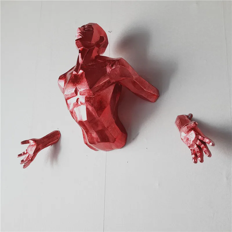 Креативная 3D геометрическая настенная стереоскопическая скульптура настенные