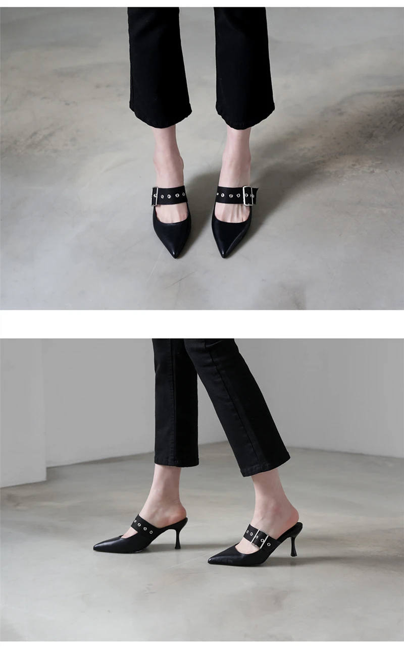 Spring new women's pointed heel shoes