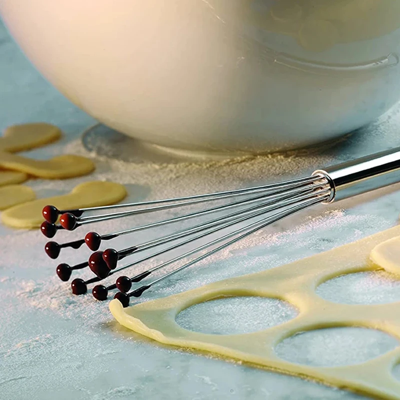 Kitchen Whisks 12inch Stainless Steel Ball Whisk Wire Egg for Cooking Blending Whisking Beating Mixer Baking Tool | Дом и сад