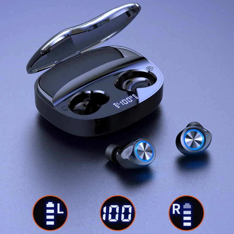 

Earphones Headsets Charging-Box TWS Wireless Bluetooth Headphone Stereo Sports Waterproof Earbuds PhoneSet With Microphone