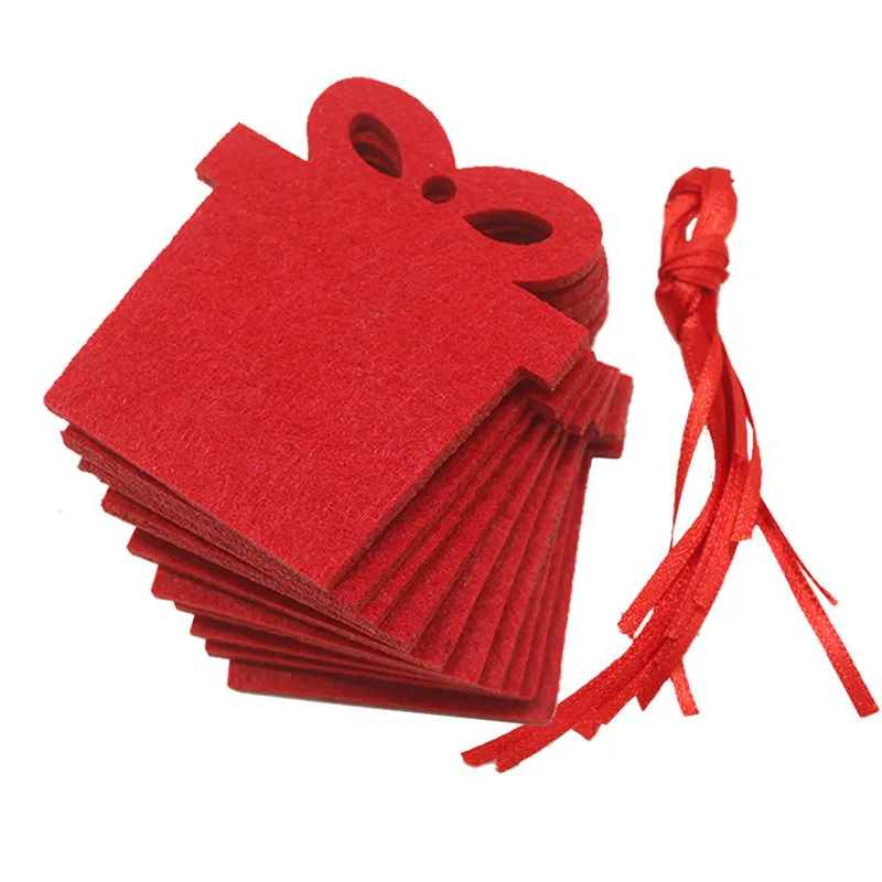 10 шт рождественские Войлок баннеры подвесные гирлянды для вечерние украшения