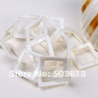 white mop shell square loose beads natural shell beads for diy handmade jewelery making straight hole 2025mm sb1008