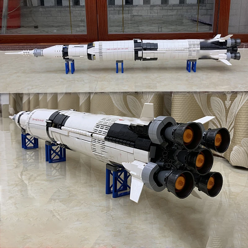Конструктор игрушечный Apollo Saturn V Rocket 37003 пусковая Волшебная башня креативные