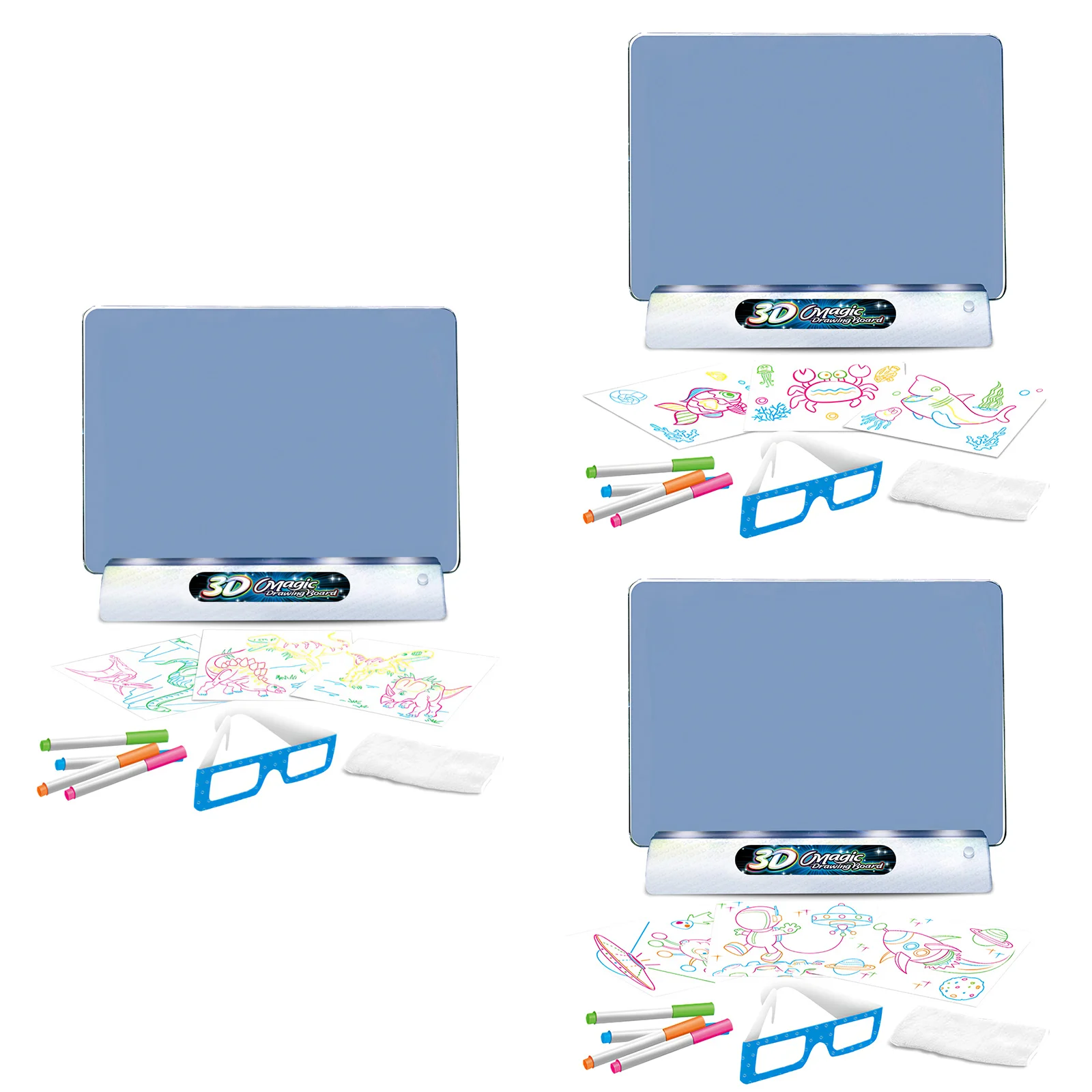 

Funny 3D Effects Dinosaur Luminous Drawing Children Discover Their Own Creativity Easy To Carry Kits 3-12 Year For Children