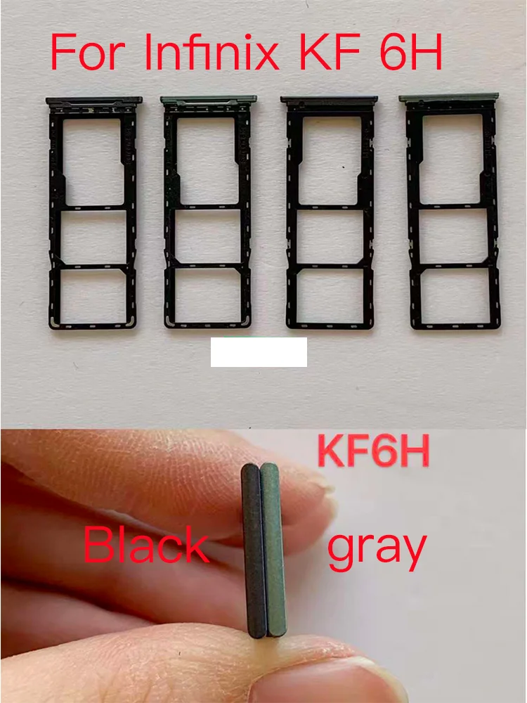 Накладка для телефона Infinix KF6H KF 6H, оригинальный держатель SIM-карты и Micro SD-карты, 10 штук.