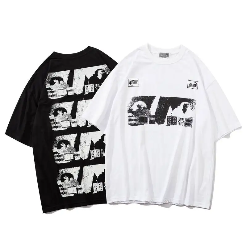 

CAVEMPT CE футболки японского модного бренда с принтом в горошек Свободные хлопковые мужские и женские футболки для влюбленных