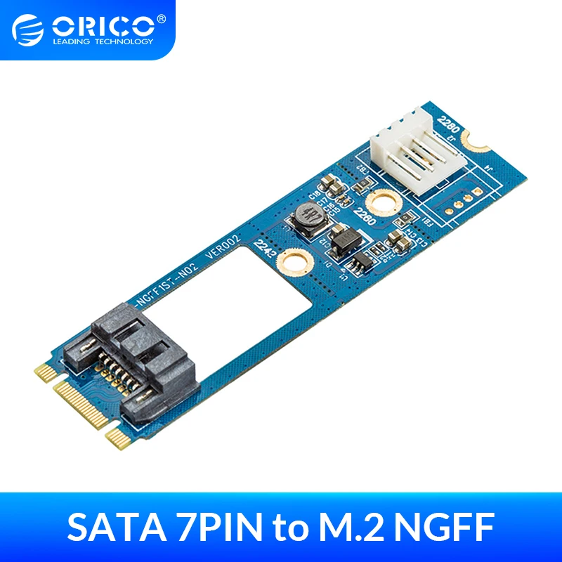 ORICO SATA 7PIN для M.2 адаптер NGFF с Мощность SSD 2242 2260 2280 3 к | Компьютеры и офис