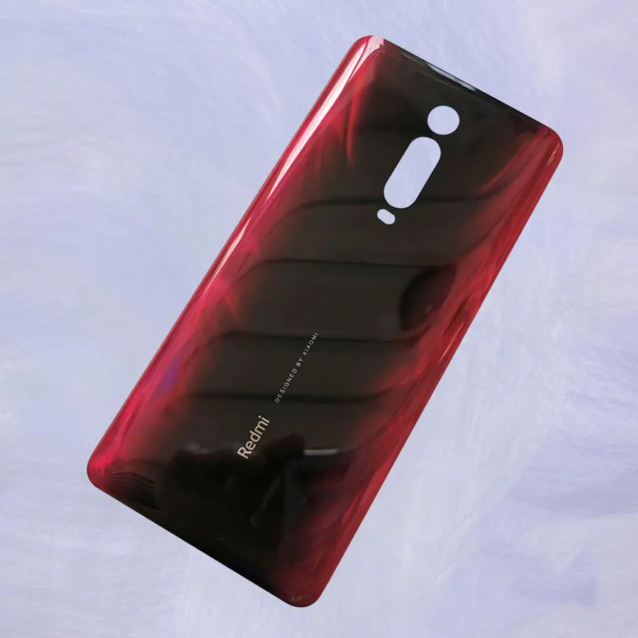 Стекло для Xiao mi Red mi K20/K20 Pro/mi 9t задняя крышка батарейного отсека задняя дверь корпус панель для очистки ногтей - Цвет: Красный