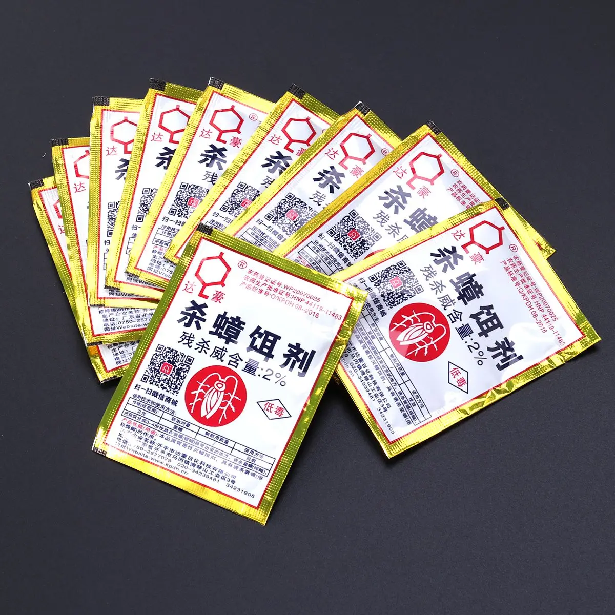 Коробка из 10 шт. эффективный порошок для уничтожения тараканов безвредный людей