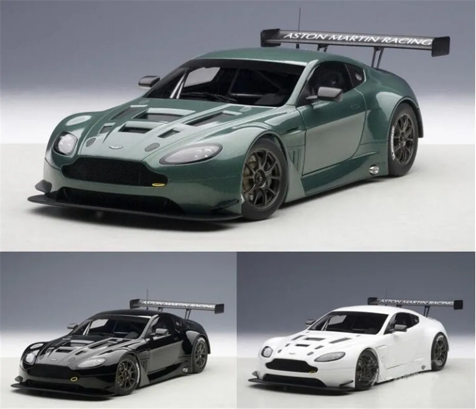 

1/18 AUTOart For ASTON MARTIN Vantage V12 GT3 Mode Car Boys Girls Gifts Collection Display Black/Green/White Metal,Plastic