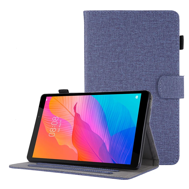 Чехол из искусственной кожи с рисунком ткани для Huawei MatePad T8 деловой чехол T 8