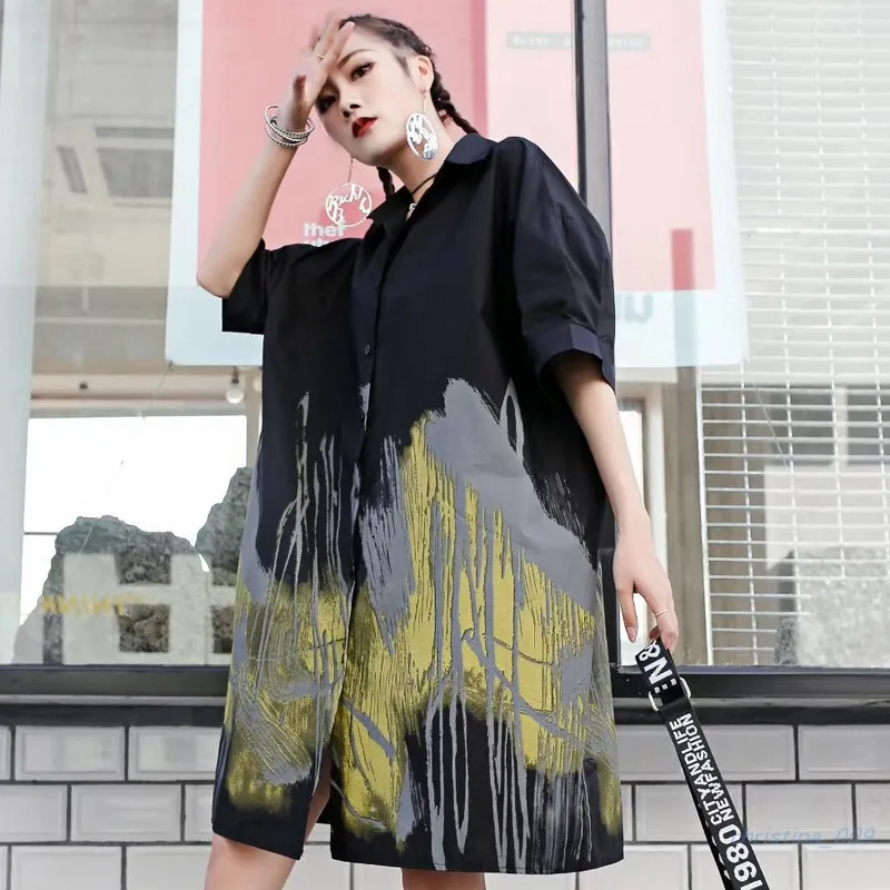 Тайланд tide фирменный галстук-рубашка женская большого размера Ретро стиль с