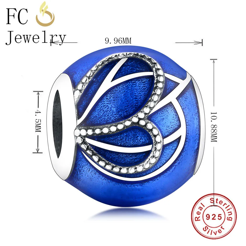 Шарм браслет из серебра 925 пробы в виде крыльев бабочки|Бусины| |