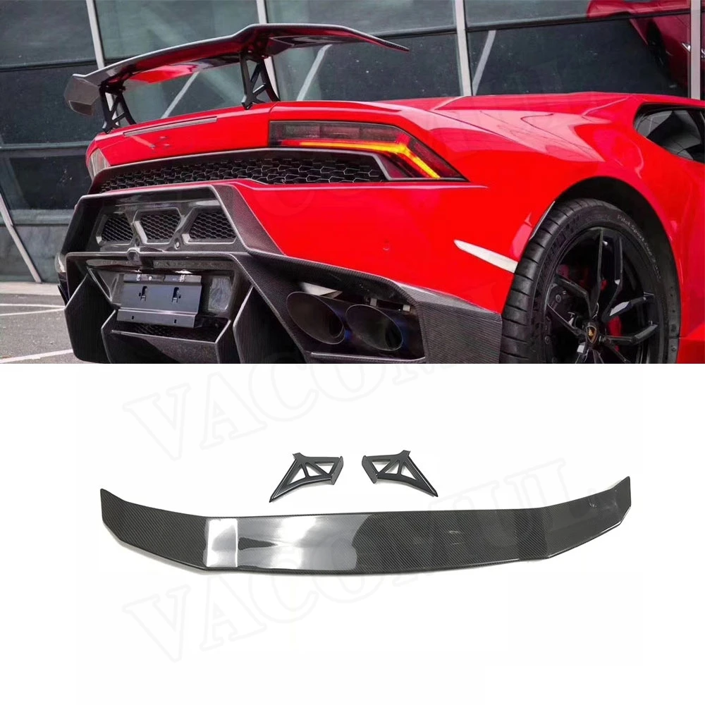 Чехол для заднего спойлера из углеродного волокна крылья ДЛЯ Lamborghini Huracan LP610 LP580 2014