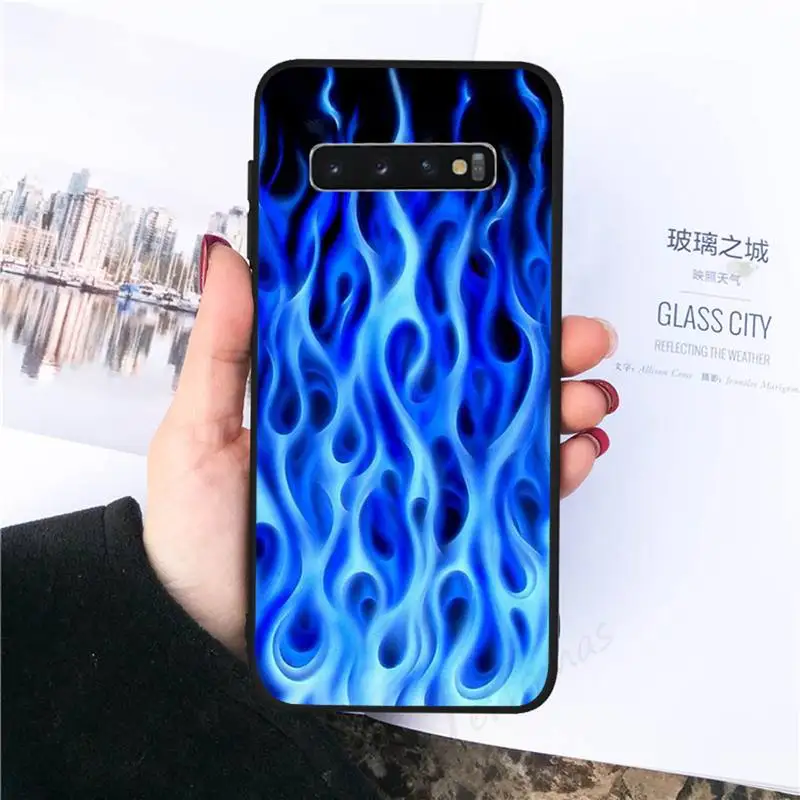 

Flame pattern Phone Case For Samsung galaxy S 8 9 10 20 21 30 A 30 50 51 70 note 10 plus Ultra 5g