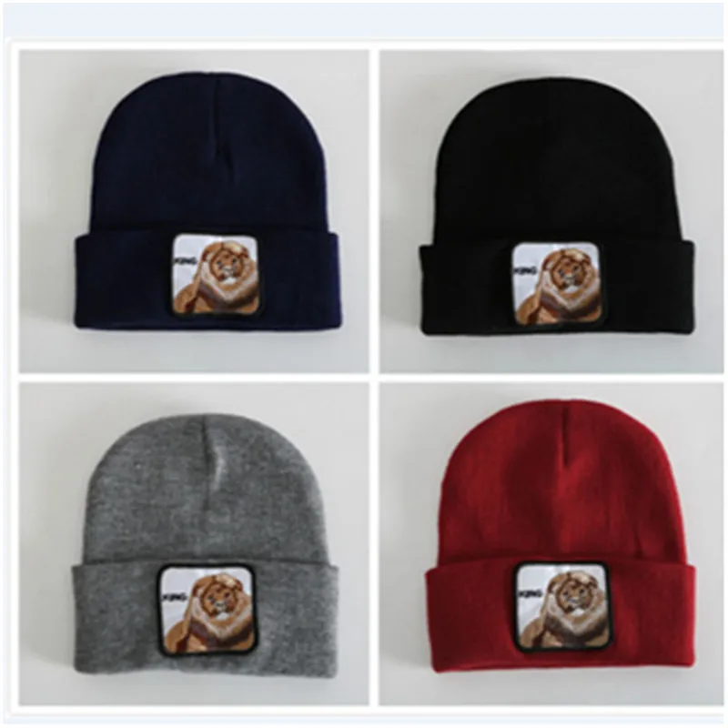 Вышивка шапочка с животными Кепка в стиле унисекс для женщин и мужчин эластичная