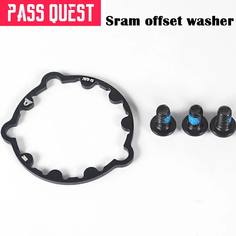 Washer 1.6mm 2mm 2.5mm Al7075-T6 For Sram Crank Pass Quest Gxp Offset | Спорт и развлечения